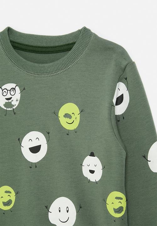 Pop Candy - Printed sweat top - green