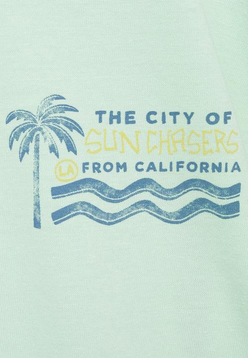 MANGO - T-shirt chasers - light/pastel green