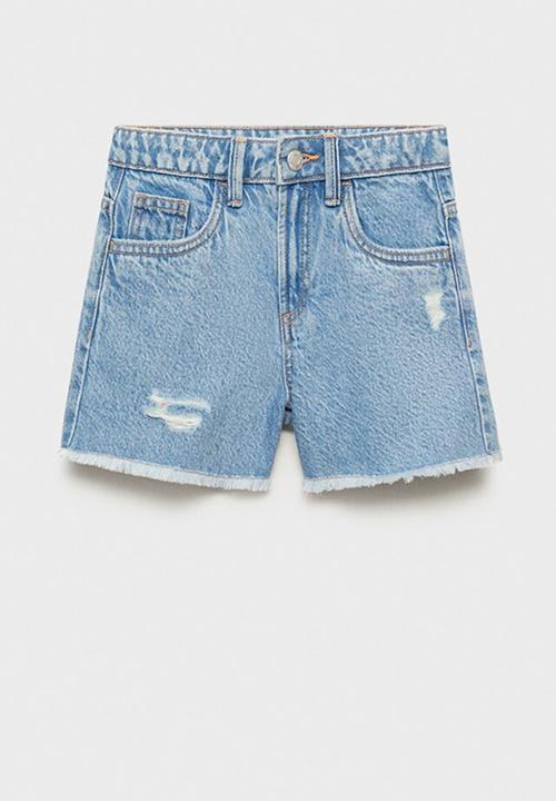 MANGO - Shorts isa - open blue