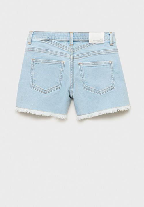 MANGO - Shorts patri - open blue
