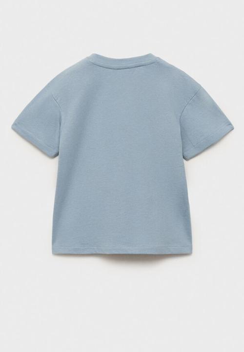 MANGO - T-shirt oasis - medium blue