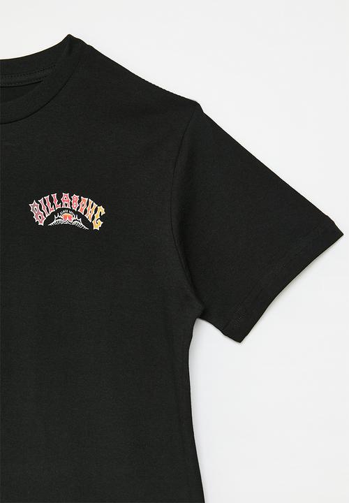 Billabong  - Throw back short sleeve T-shirt - black