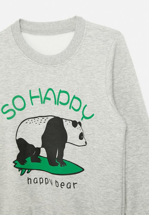 Pop Candy - Printed sweat top - grey
