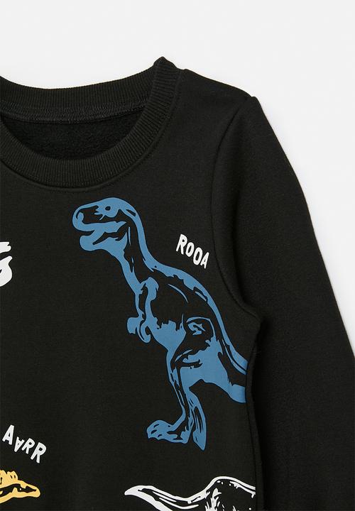 Pop Candy - Printed sweat top-black