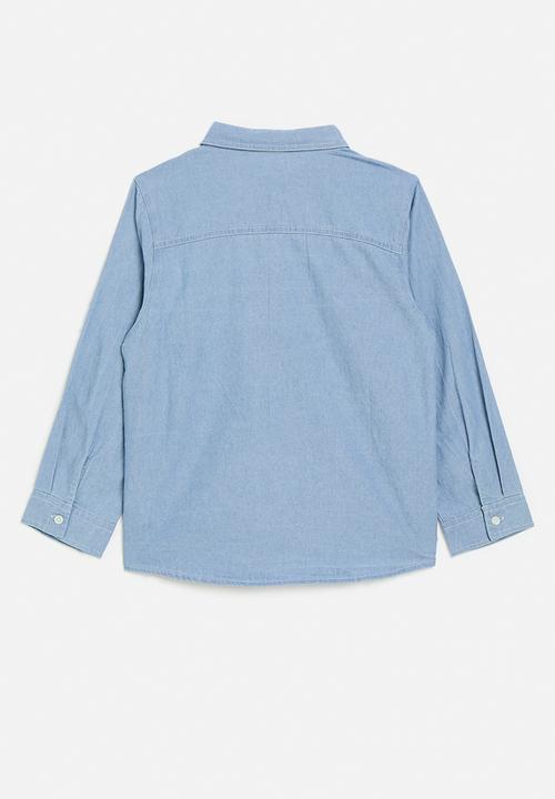 Pop Candy - Denim Shirt -stone wash
