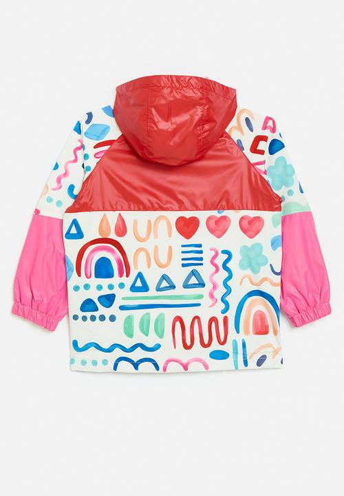 Pop Candy - Zip thru hooded jacket-multi