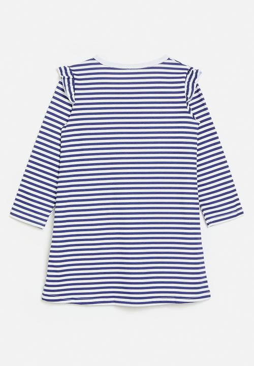 Pop Candy - Stripe dress - blue & white