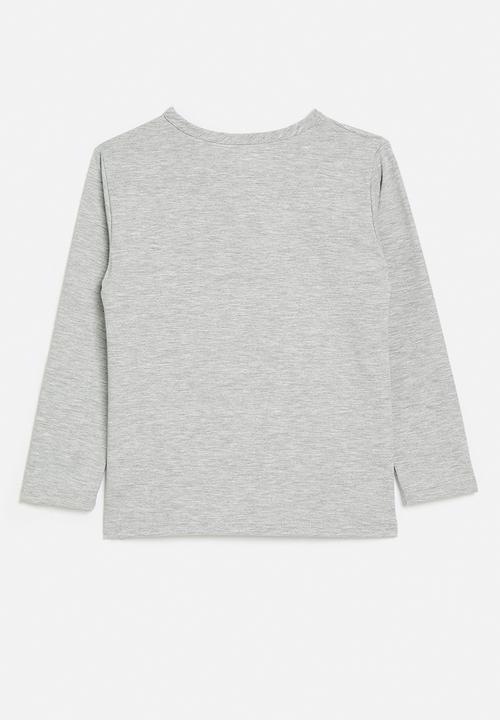 Pop Candy - Long sleeve crew neck-grey