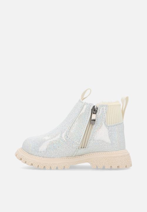 Pop Candy - Metallic PU boots - silver