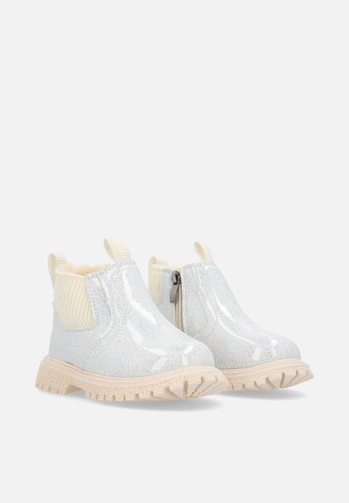Pop Candy - Metallic PU boots - silver