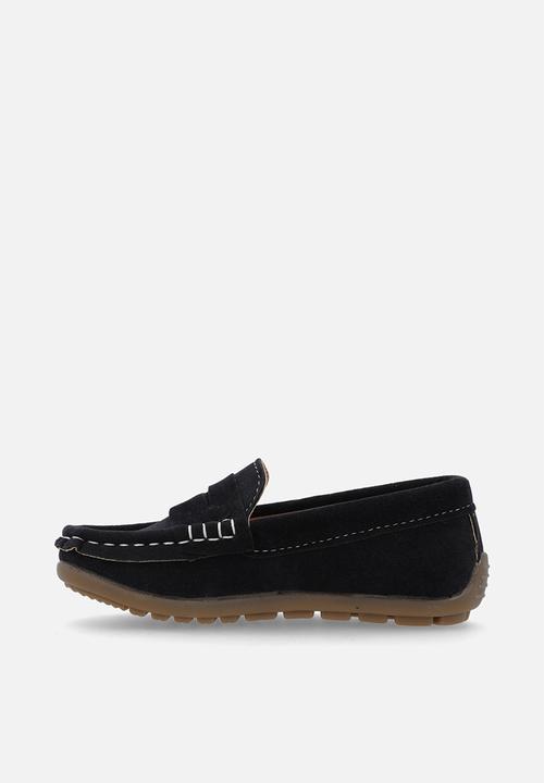 Pop Candy - Faux suede loafers - black