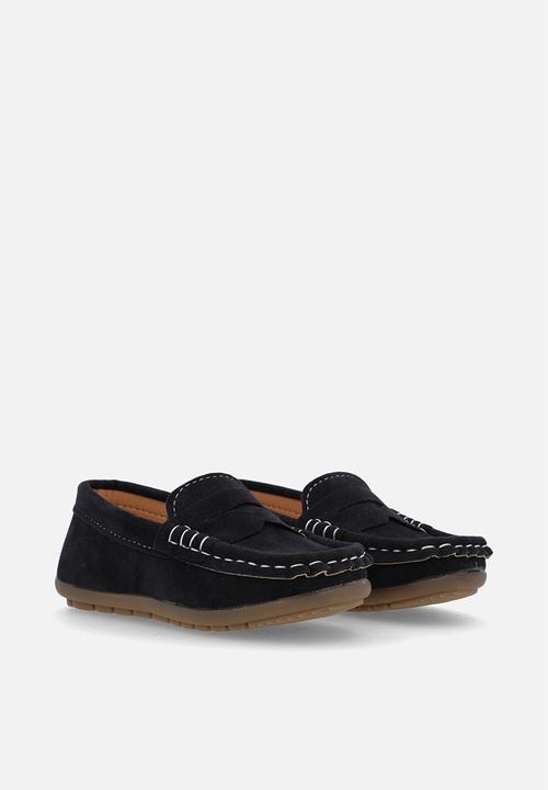 Pop Candy - Faux suede loafers - black