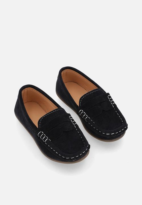Pop Candy - Faux suede loafers - black