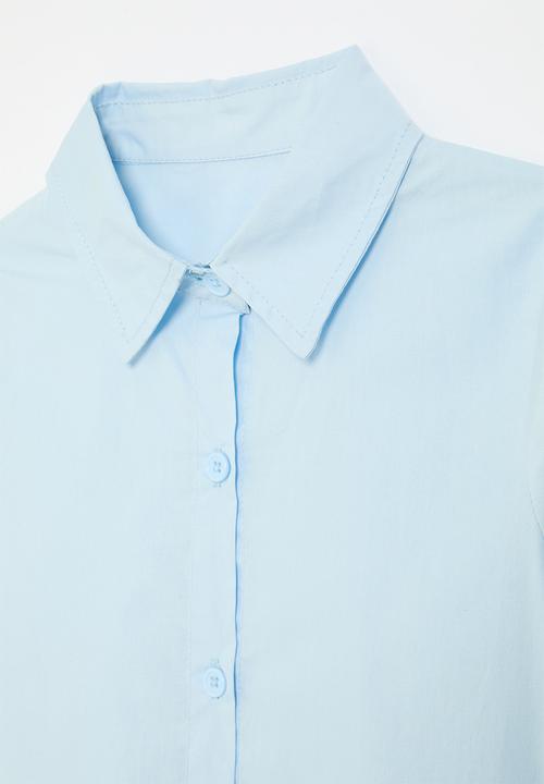 Pop Candy - Tiered shirt dress - blue