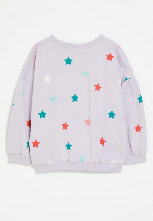 Pop Candy - Printed sweat top-purple