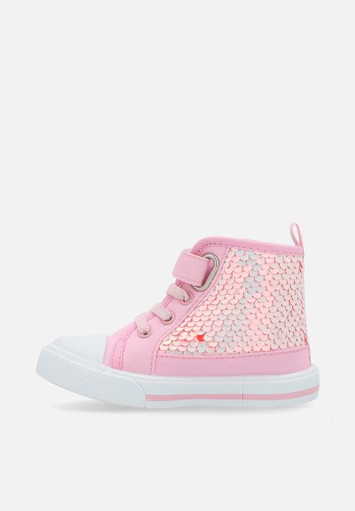 Pop Candy - Sequined sneakers - pink