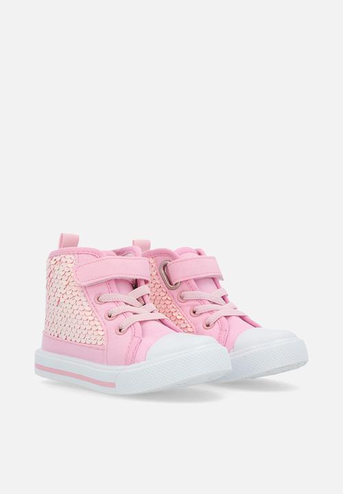 Pop Candy - Sequined sneakers - pink