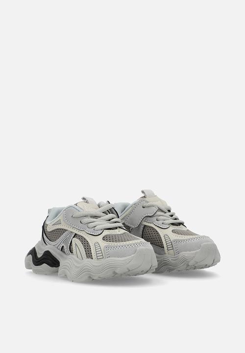 Pop Candy - Lace up chunky sneakers - grey
