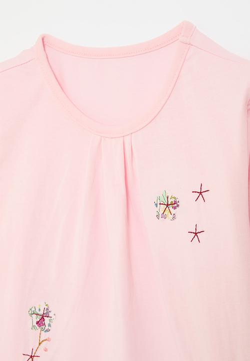 Pop Candy - Smock cuff top - pink