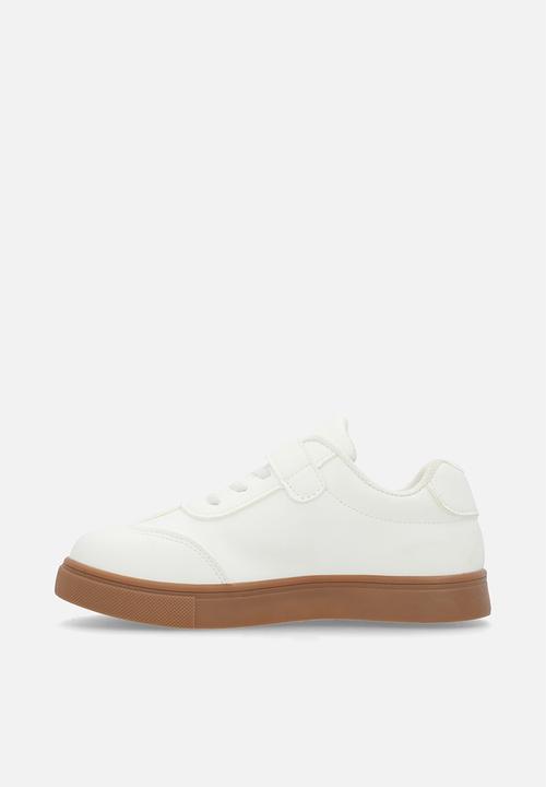 Pop Candy -  Adjustable fasteners sneakers-white