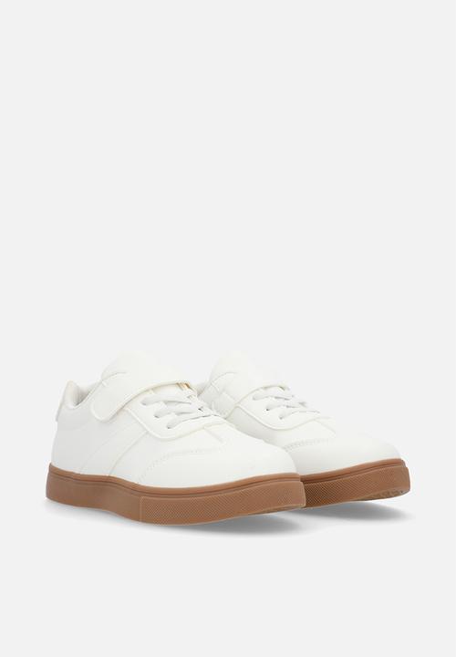 Pop Candy -  Adjustable fasteners sneakers-white
