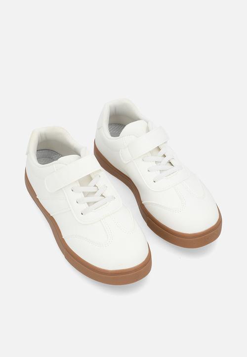 Pop Candy -  Adjustable fasteners sneakers-white