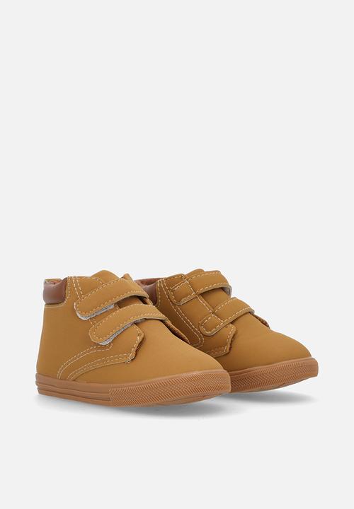 Pop Candy - Twin strap boots-tan