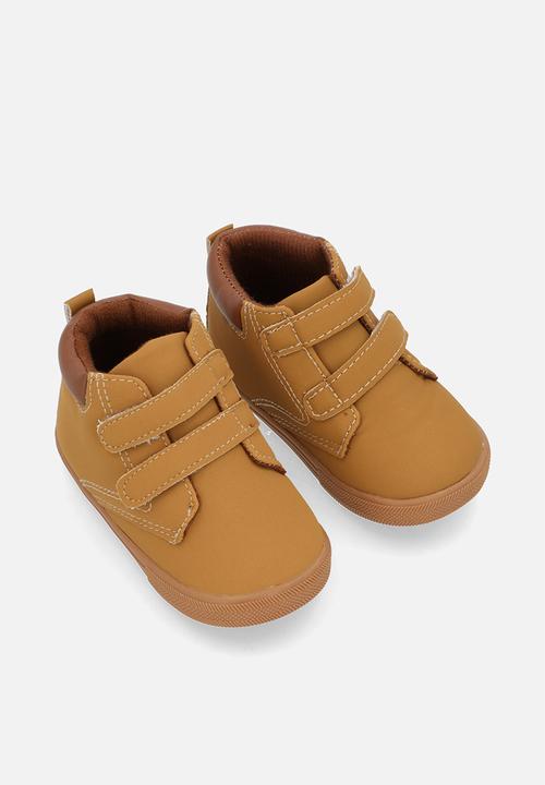 Pop Candy - Twin strap boots-tan