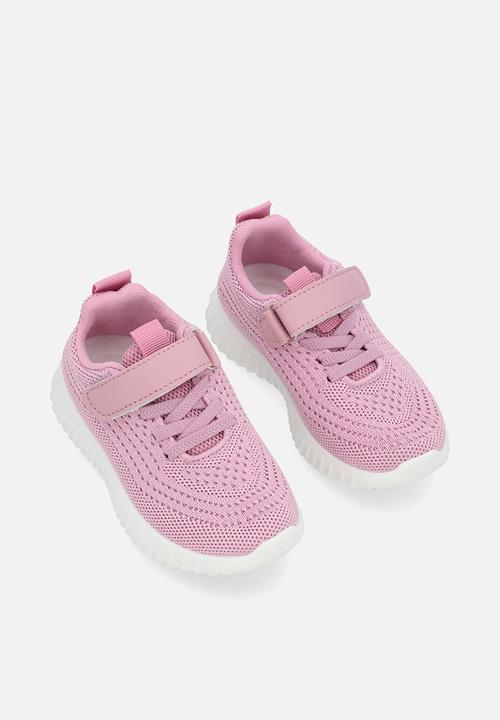 Pop Candy - Lace & adjustable strap fastener sneaker-pink