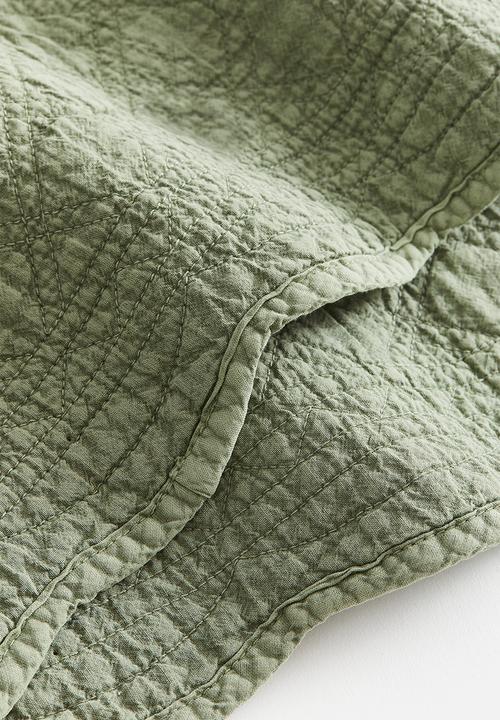 H&M - 2-Pack quilted place mats - green