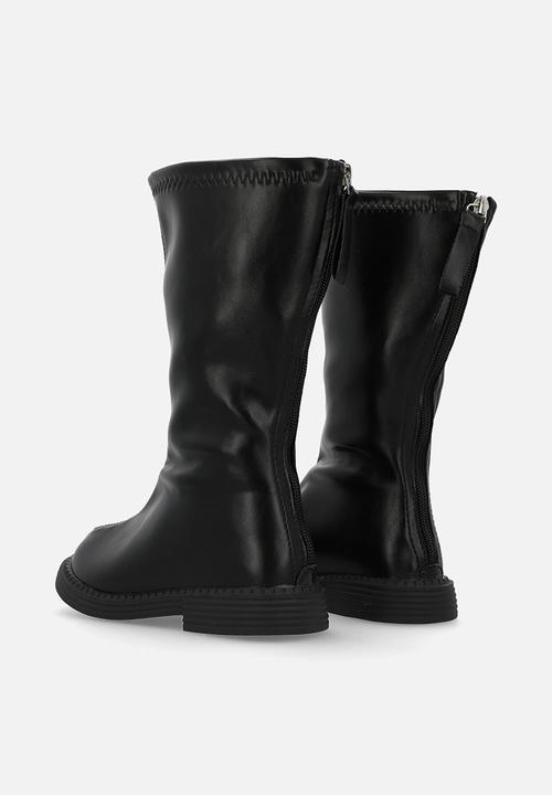 Pop Candy - Zip up boots-black