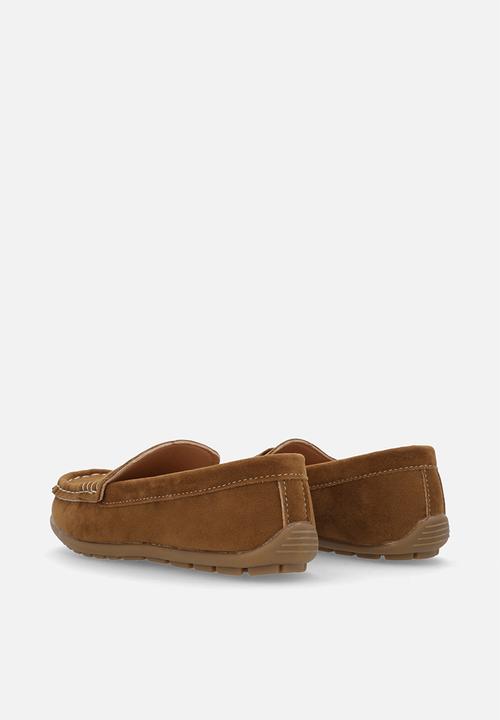 Pop Candy - Faux suede loafers - brown