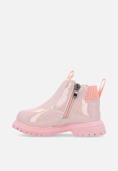 Pop Candy - Glitter PU boots - pink