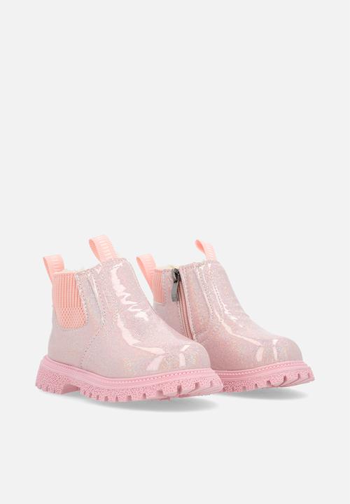 Pop Candy - Glitter PU boots - pink