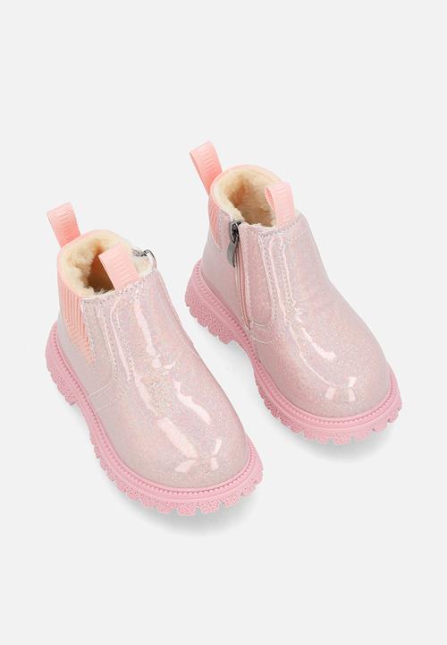 Pop Candy - Glitter PU boots - pink