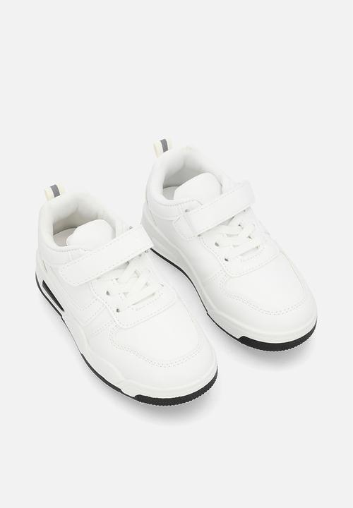 Pop Candy - Lace & adjustable fastener sneakers - white