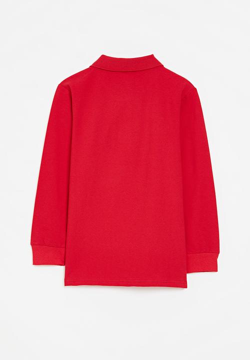Pop Candy - Long sleeve golf shirt - red