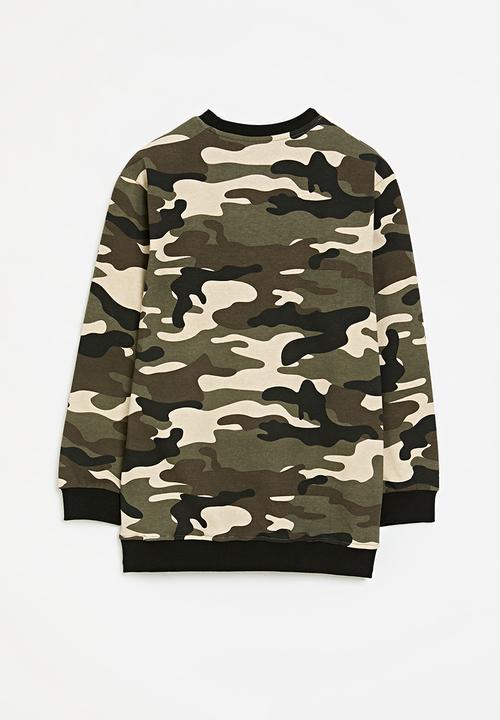 Pop Candy - Camo sweat top - multi