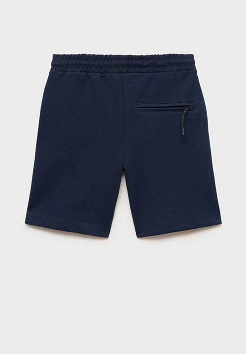 MANGO - Bermudas zipshort - navy