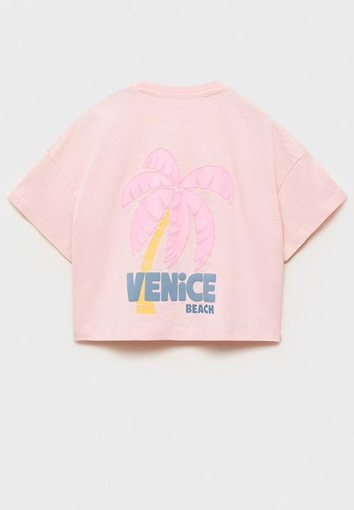 MANGO - T-shirt venice - pink