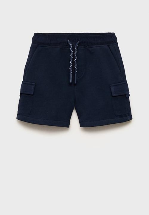 MANGO - Bermudas cargosb - navy