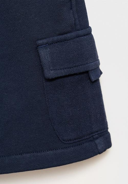 MANGO - Bermudas cargosb - navy