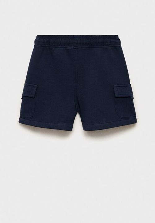 MANGO - Bermudas cargosb - navy