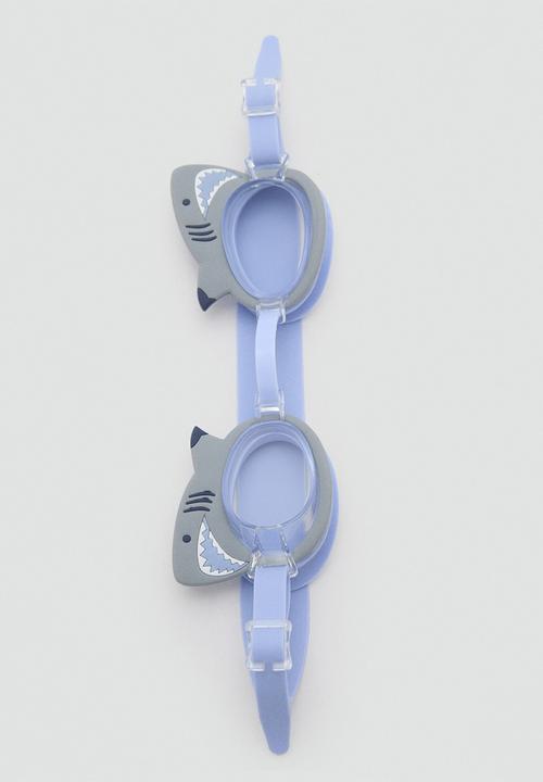 MANGO - Snorkeling goggles shark - medium blue