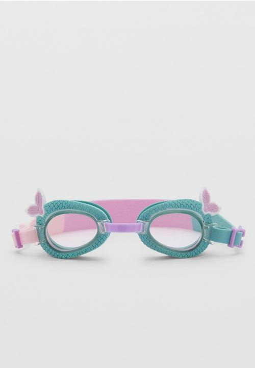 MANGO - Snorkeling goggles sirena - aqua green
