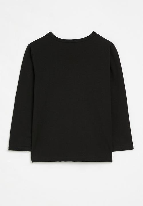 Pop Candy - Long sleeve crew neck - black