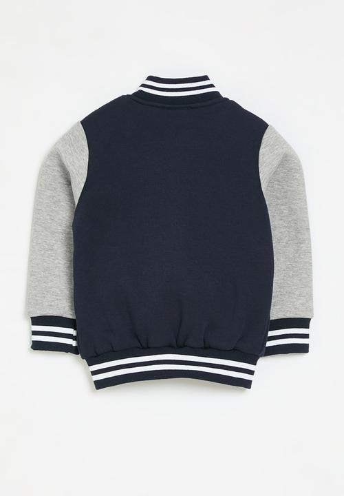 Pop Candy - Baseball jacket - grey & blue