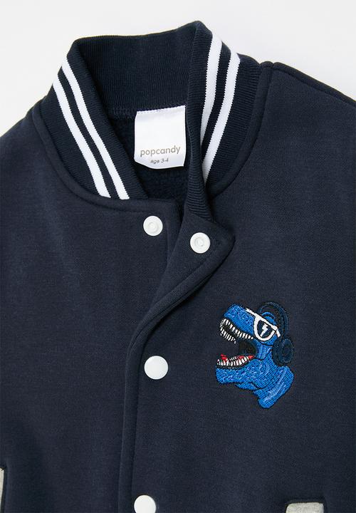 Pop Candy - Baseball jacket - grey & blue