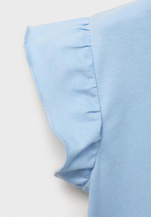 MANGO - T-shirt star - light/pastel blue
