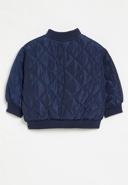 Pop Candy - Quilted bomber jacket - navy blue